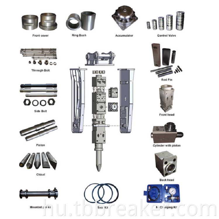 Excavator Hydraulic Breaker Spare Parts1